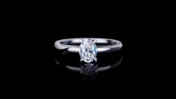 Micro Engagement Ring | 0.70ct Oval Diamond