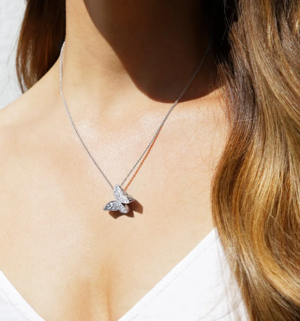 Odyssey Diamond Butterfly Necklace