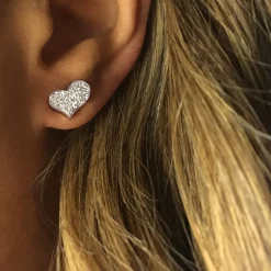 Odyssey Diamond Earrings (Heart)