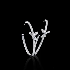Primavera 45mm Diamond Hoop Earrings