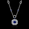 Regina Blue Sapphire and Diamond Neckpiece