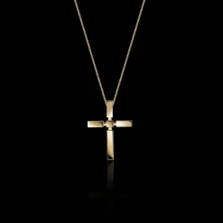 Regina Cross Necklace (Medium Plain)