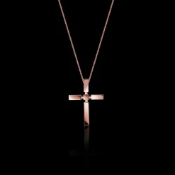 Regina Cross Necklace (Medium Plain)