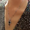 Regina Diamond and Australian Black Sapphire Neckpiece