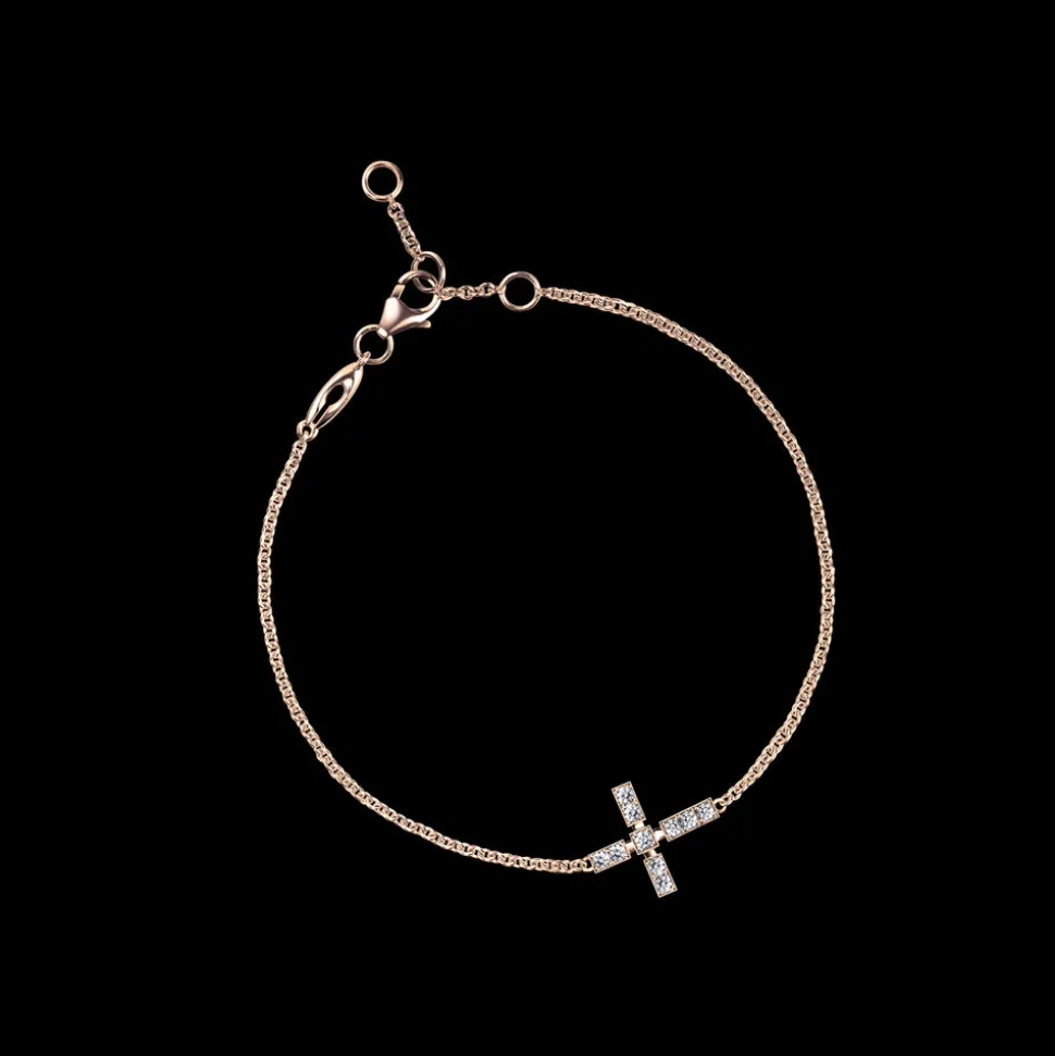 Regina Diamond Cross Bracelet