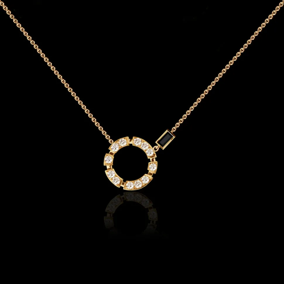 Regina Diamond Necklace (Australian Black Sapphire)