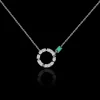 Regina Diamond Necklace (Green Emerald)