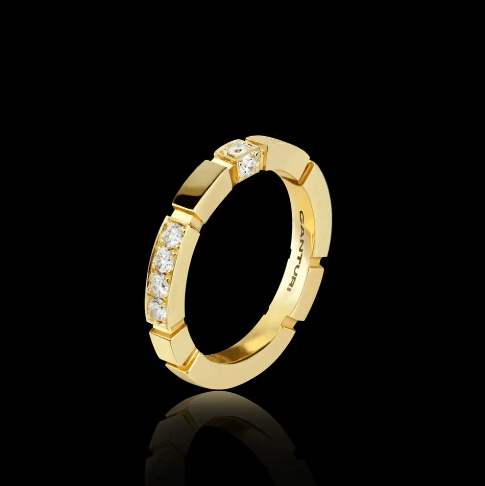 Regina 2.5mm Ring (Alternate Set Diamonds)