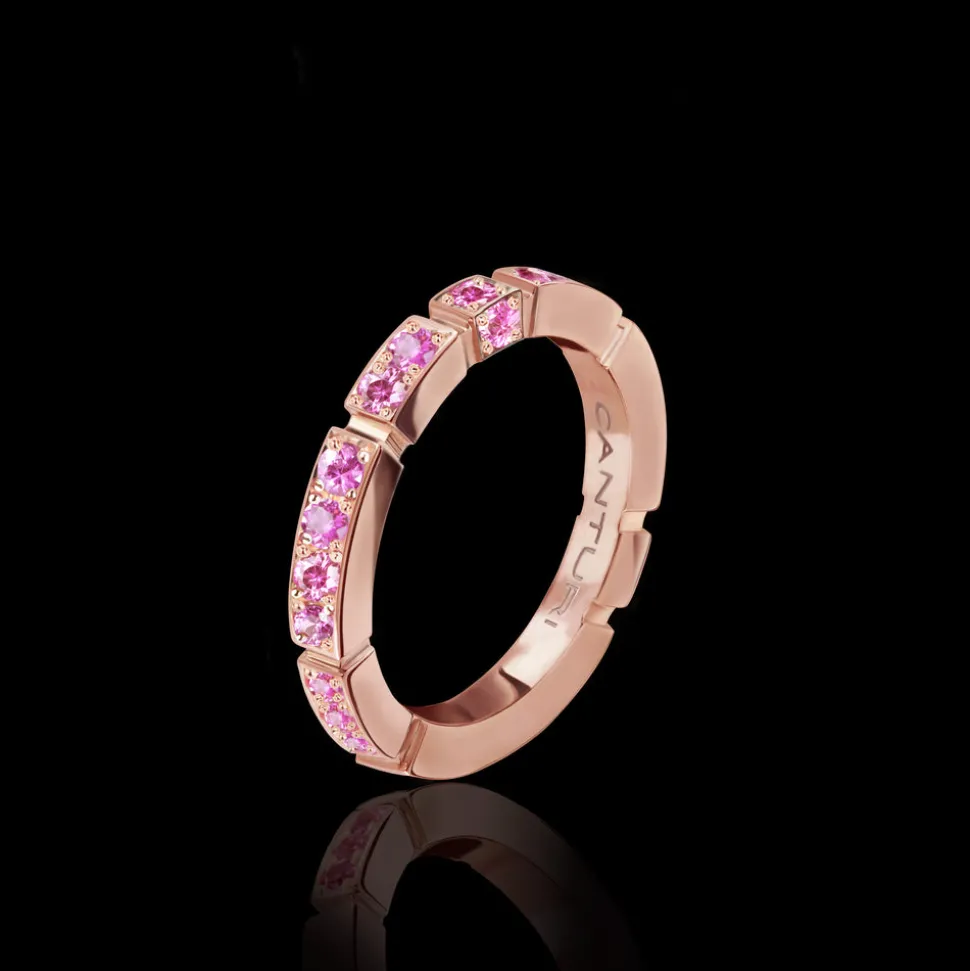 Regina 2.5mm Ring (Pink Sapphires)