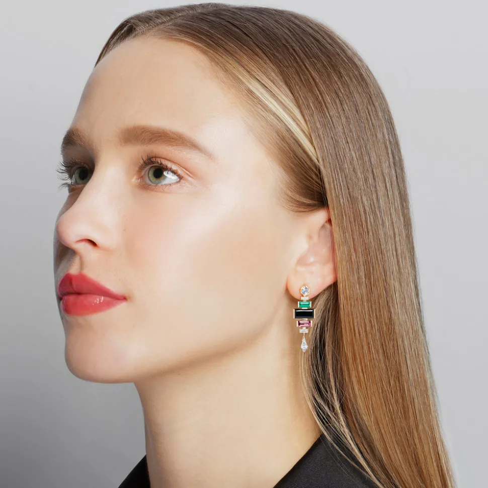 Regina Royale Diamond and Gemstone Earrings
