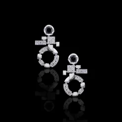 Regina Single Link Diamond Drop Earrings
