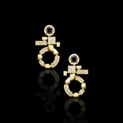 Regina Single Link Diamond Drop Earrings