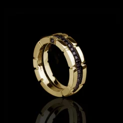 Regina Single Row Black Diamond Ring
