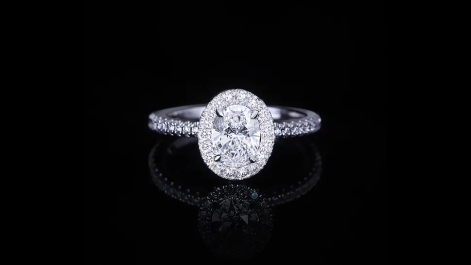 Renaissance 1.00ct Oval Diamond Engagement Ring