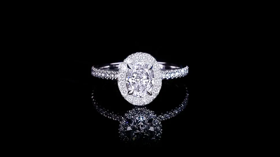 Renaissance 1.02ct Oval Diamond Engagement Ring