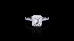 Renaissance Engagement Ring | 1.00ct Emerald Diamond