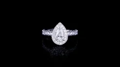 Renaissance Engagement Ring | 1.22ct Pear Diamond