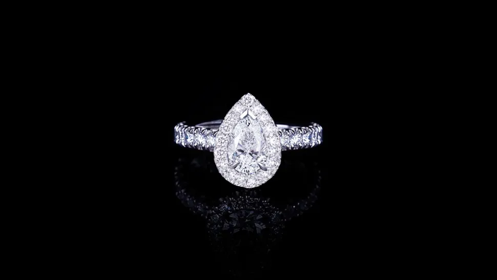 Renaissance Engagement Ring | 1.22ct Pear Diamond