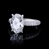 Silhouette 4.00ct Oval Diamond Engagement Ring