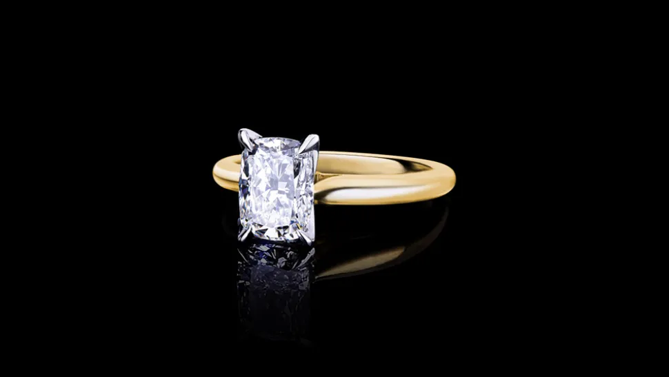 Silhouette 2.01ct Oval Diamond Engagement Ring