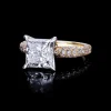 Silhouette 3.02ct Princess Cut Diamond Engagement Ring