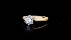 Silhouette 1.28ct Round Diamond Engagement Ring
