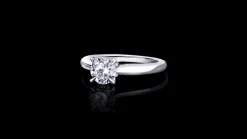 Silhouette Engagement Ring | 0.80ct Round Brilliant Diamond
