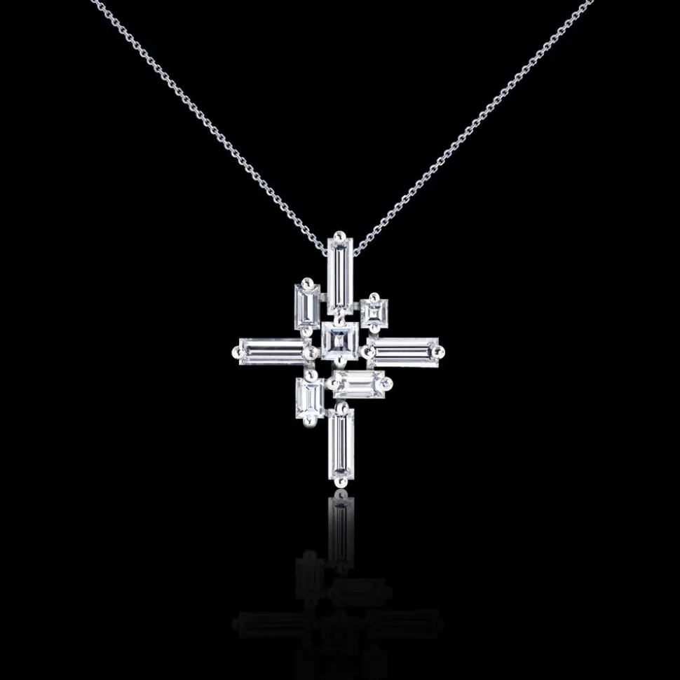 Stella Diamond Cross Necklace