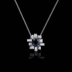 Stella Diamond Necklace (Australian Black Sapphire)